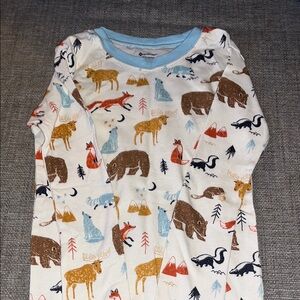 Kids Animal Print Pajama Top